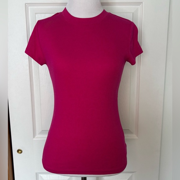 a new day Tops - a new day Fuchsia Short Sleeve Tee